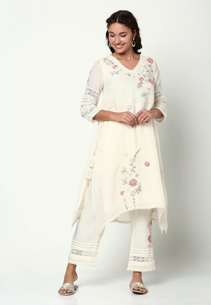 DAISY DAYS FLY FREE TUNIC + PANT SET-Kurta Set-KAVERi