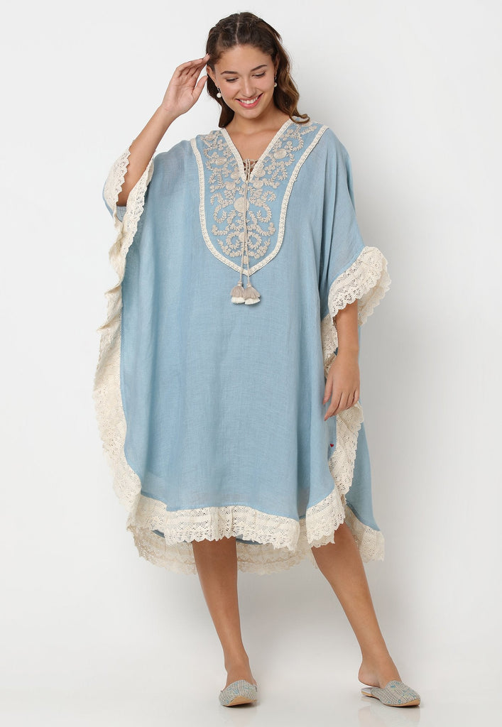 HALO BLOOMS CROSSIANT DRESS-Dresses-KAVERi