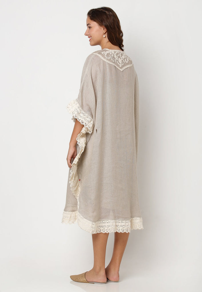 HALO BLOOMS CROSSIANT DRESS-Dresses-KAVERi
