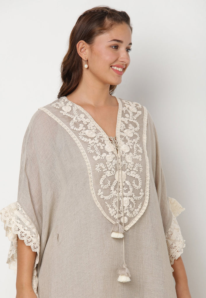 HALO BLOOMS CROSSIANT DRESS-Dresses-KAVERi
