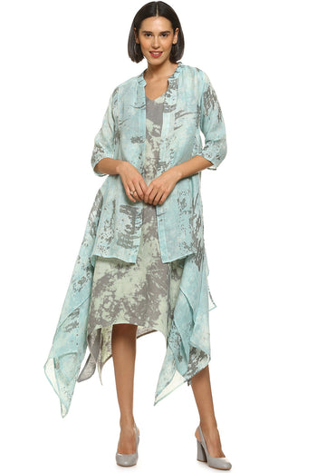 Essence Go WIth the Flow Ash Jacket-Dresses-KAVERi