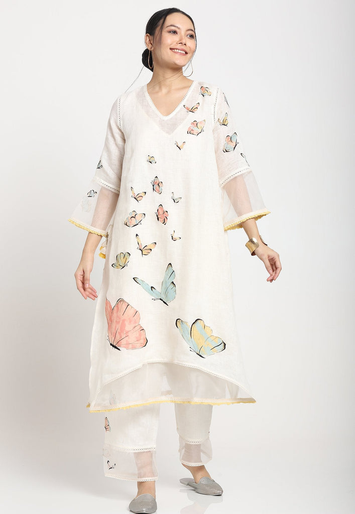 BUTTERFLY GARDEN CALLIPPE FLY FREE TUNIC + PANT SET-Tunics-KAVERi