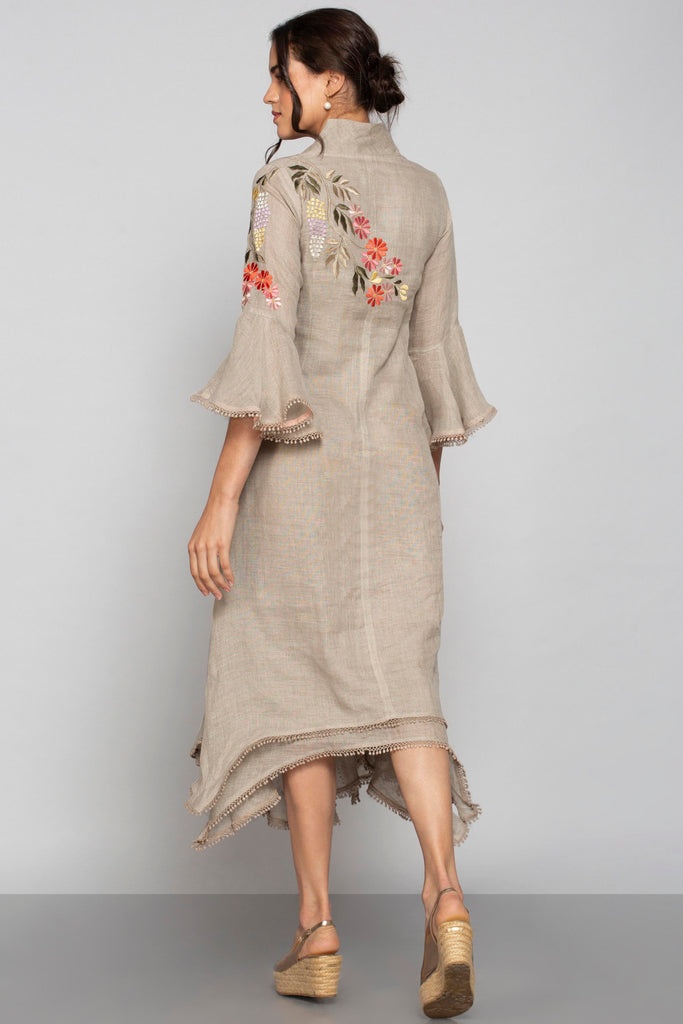 Secret Garden Twirl Dress Natural-Dresses-KAVERi